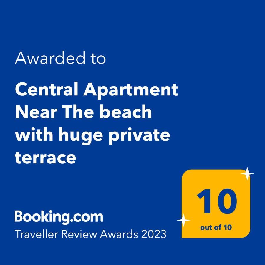 Central Apartment Near The Beach With Huge Private Terrace Loutráki Esterno foto